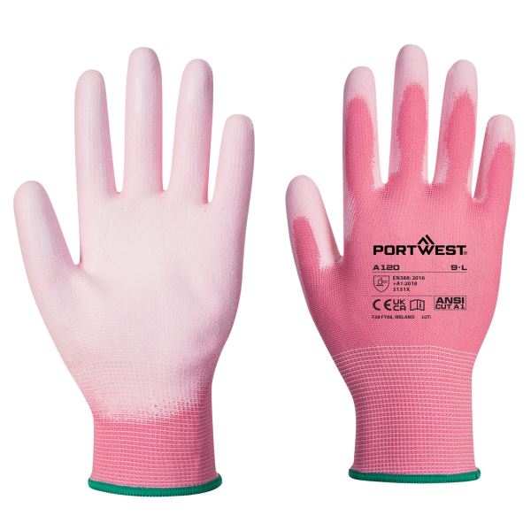Portwest Pink PU Palm Glove 