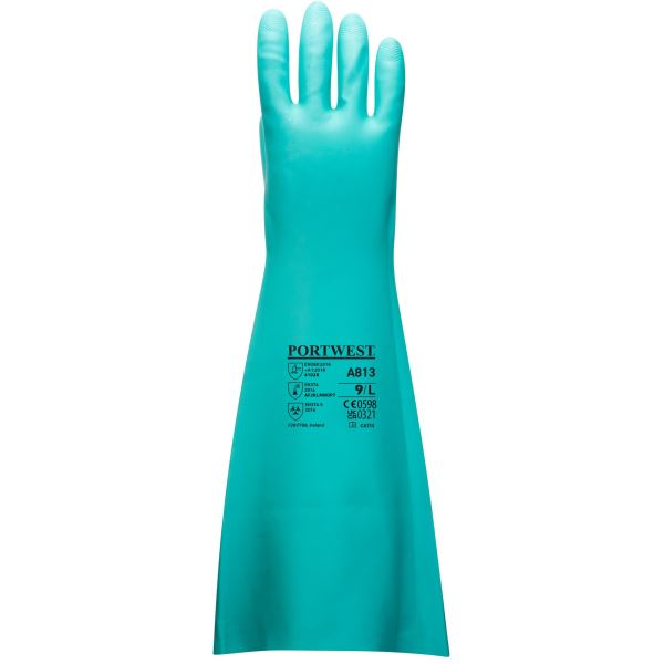 Portwest Green Extended Length Nitrile Gauntlet 