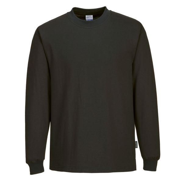 Portwest Black Anti-Static ESD T-Shirt L/S 