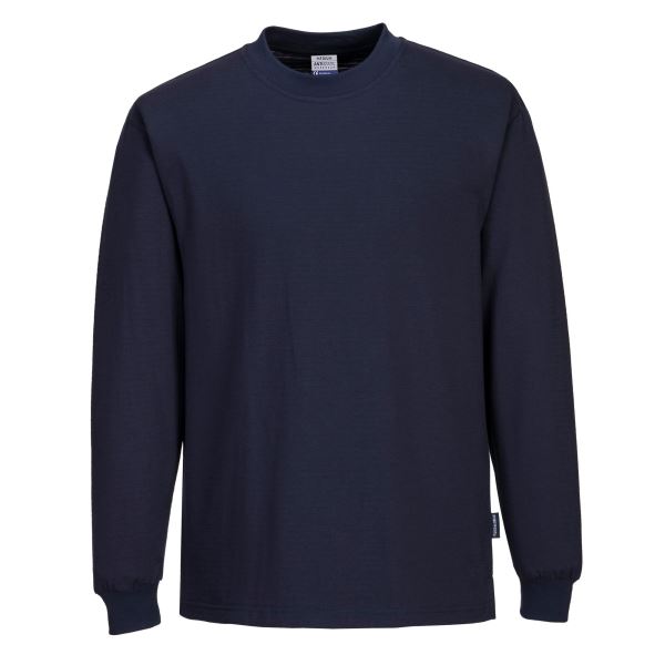Portwest Navy Anti-Static ESD T-Shirt L/S 