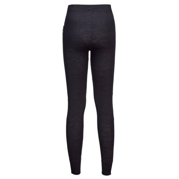 Portwest Black Merino Wool Baselayer Legging 