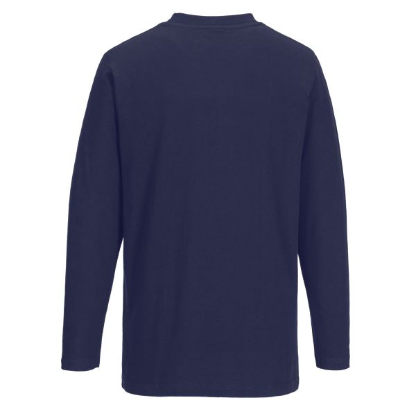 Portwest Navy Long Sleeve T-Shirt 