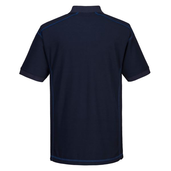 Portwest Navy Royal Essential Two Tone Polo Shirt 