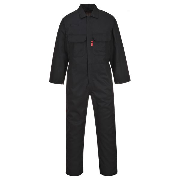 Portwest Black Bizweld FR Coverall 