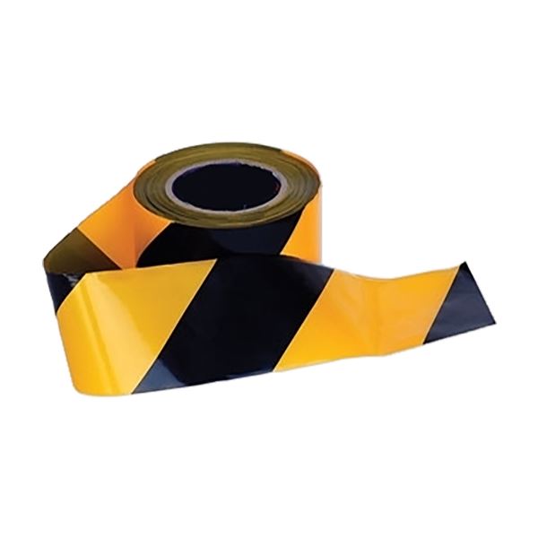 Portwest Yellow Black Barricade/Warning Tape 