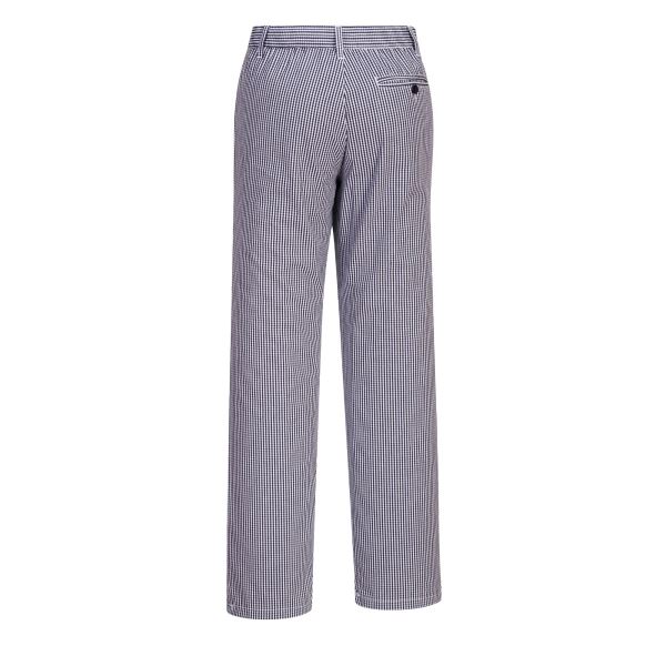 Portwest Blue Check Barnet Chefs Trousers 
