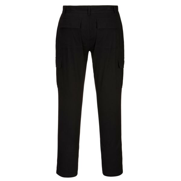 Portwest Black Combat Trousers with Cut Resistant Front 