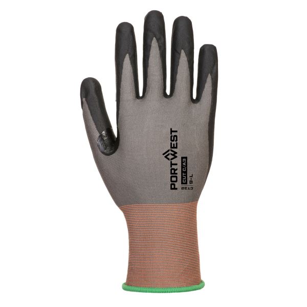 Portwest Grey Black CT Cut C18 Nitrile Glove 