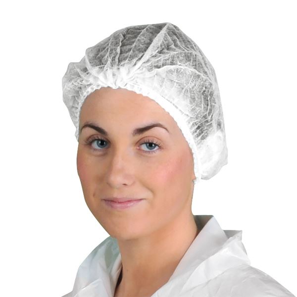Portwest White PP Disposable Mob Cap (PK3000) 