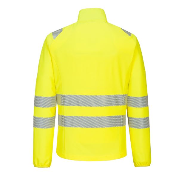 Portwest Yellow Black DX4 Hi-Vis Lightweight Mid Layer 