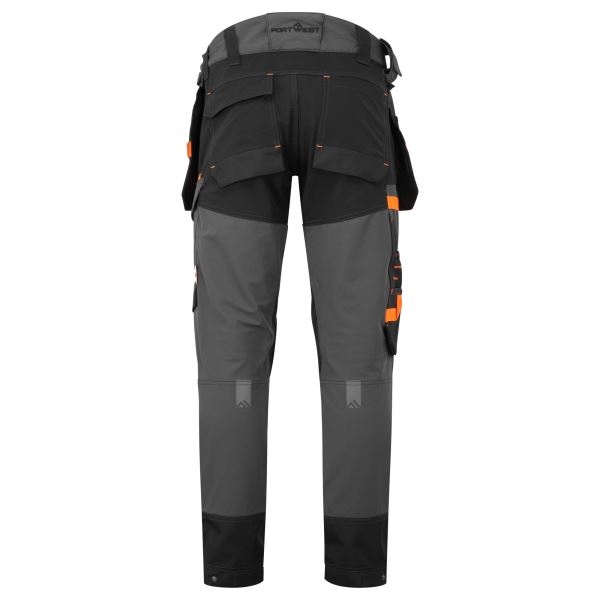 Portwest Metal Grey EV4 Stretch Holster Trousers 