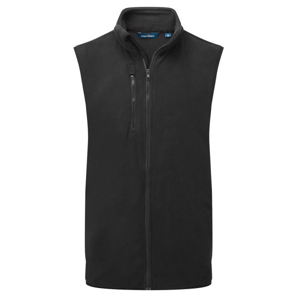 Portwest Black Fleece Gilet  
