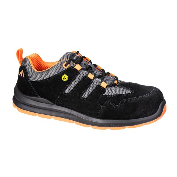 Portwest Black Orange Composite Sandal S1 ESD SR FO 