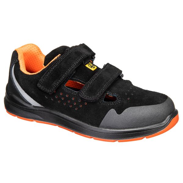 Portwest Black Grey Sandal S1P ESD SR FO 