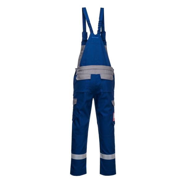 Portwest Royal Blue Bizflame Industry Two Tone Bib and Brace 