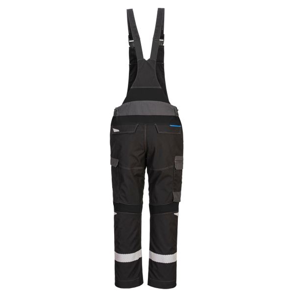 Portwest Black WX3 FR Bib and Brace 