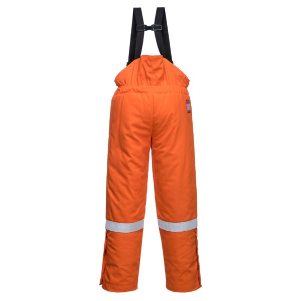 Portwest Orange FR Anti-Static Winter Salopettes 
