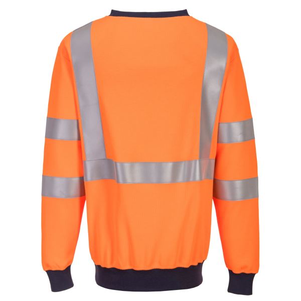Portwest Orange Flame Resistant RIS Sweatshirt 