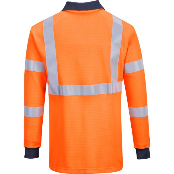 Portwest Orange Flame Resistant RIS Polo Shirt 