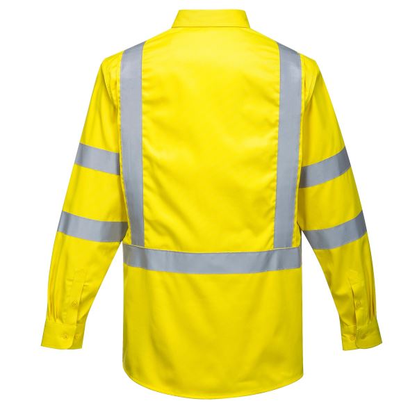 Portwest Yellow Bizflame 88/12 FR Hi-Vis Shirt 