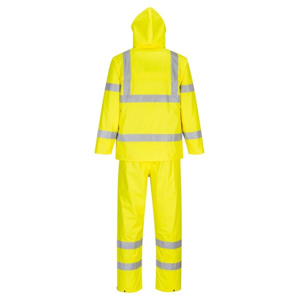 Portwest Yellow Hi-Vis Packaway Rain Suit  