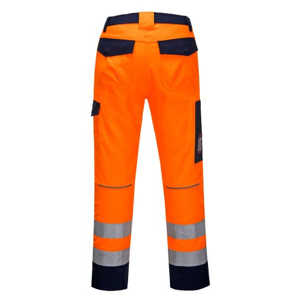 Portwest Orange Navy Modaflame RIS Orange/Navy Trousers 