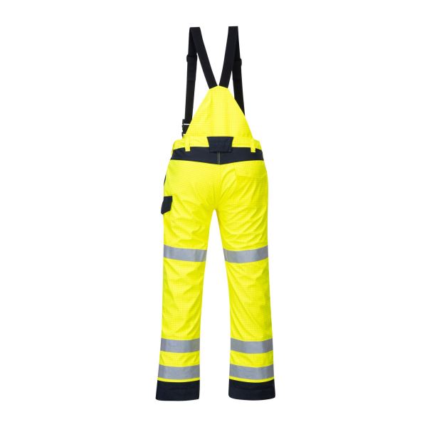 Portwest Yellow Navy Modaflame Rain Multi Norm Arc Trousers 