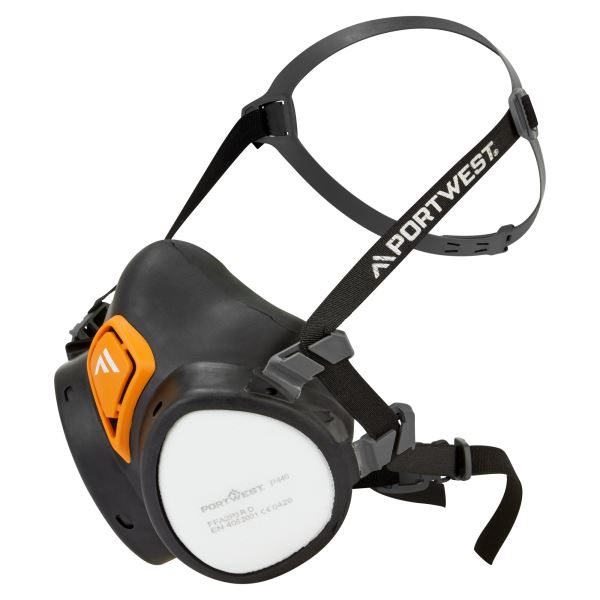 Portwest Black A2P3 Ready to use Half Mask 