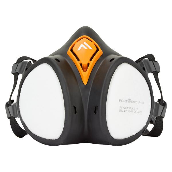 Portwest Black ABEK1P3 Ready to use Half Mask 