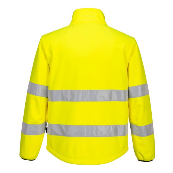 Portwest Yellow Black PW2 Hi-Vis Softshell (2L) 