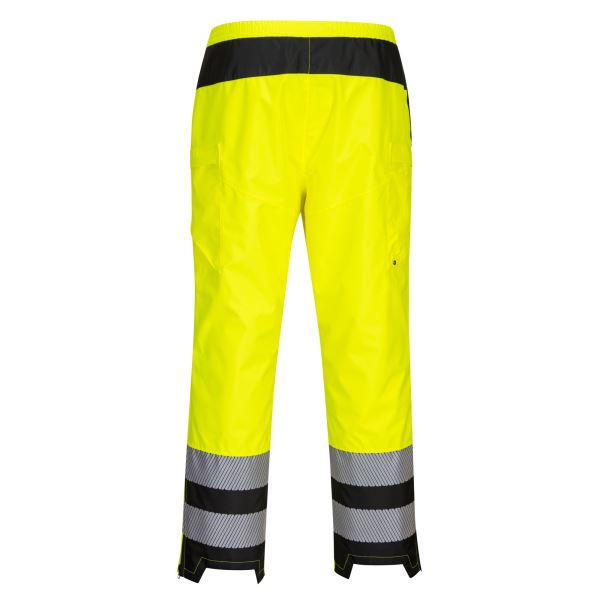 Portwest Yellow Black PW3 Hi-Vis Women's Rain Trousers 