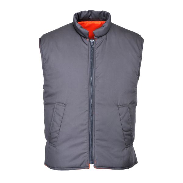 Portwest Orange Hi-Vis Reversible Bodywarmer 