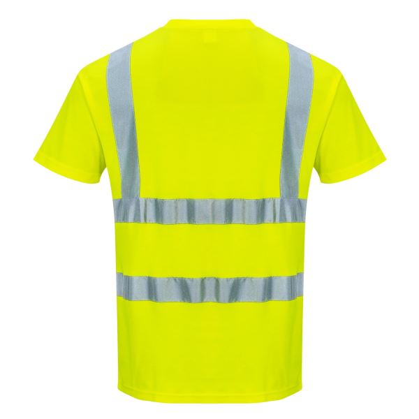 Portwest Yellow Hi-Vis Cotton Comfort T-Shirt S/S  