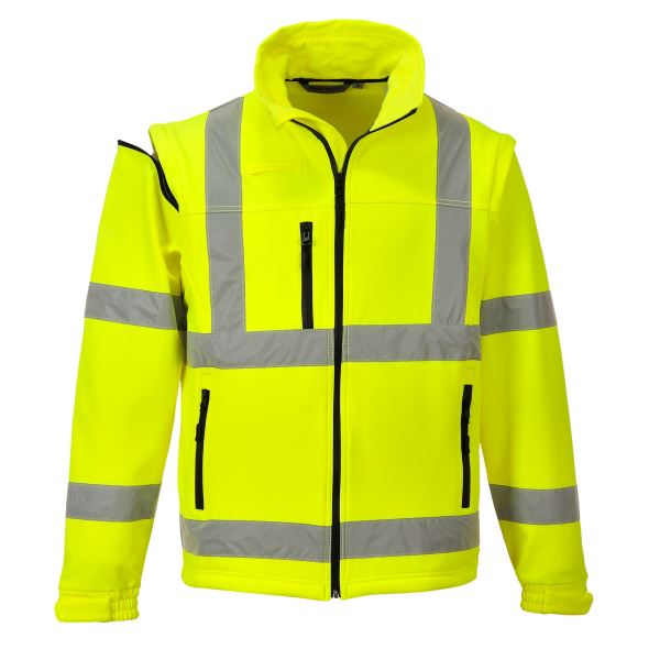 Portwest Yellow Hi-Vis 2-in-1 Softshell (3L) 