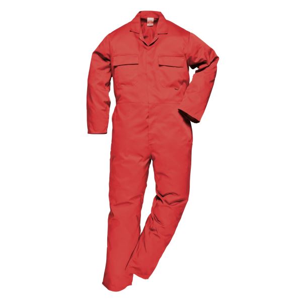Portwest Red Euro Work Coverall 