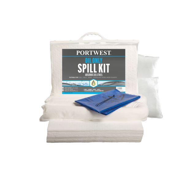 Portwest White 50 Litre Oil Only Kit 
