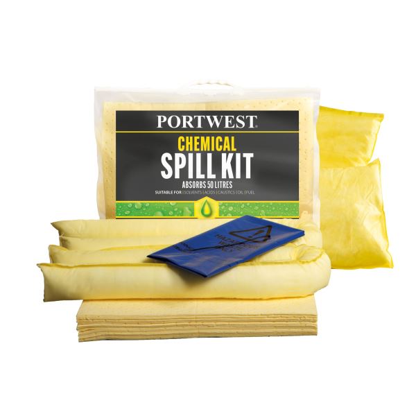 Portwest Yellow 50 Litre Chemical Kit 