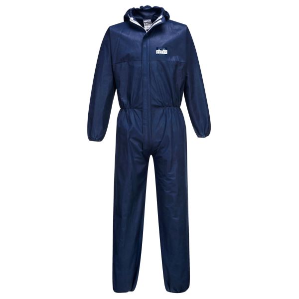 Portwest Navy BizTex SMS Coverall Type 5/6 (Pk50) 