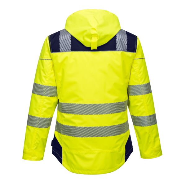 Portwest Yellow Navy PW3 Hi-Vis Winter Jacket  