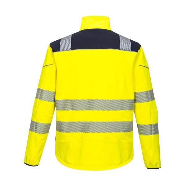 Portwest Yellow Navy PW3 Hi-Vis Softshell (3L) 