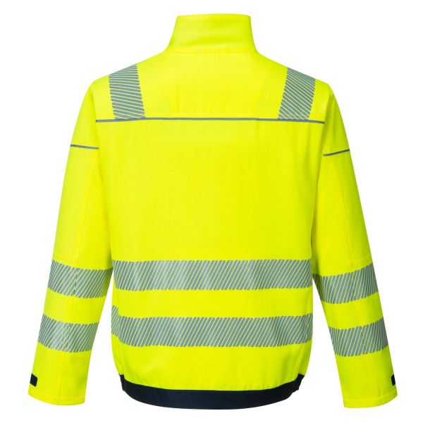 Portwest Yellow Navy PW3 Hi-Vis Work Jacket 