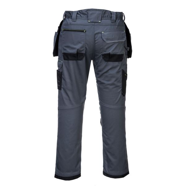 Portwest Zoom Grey Black PW3 Holster Work Trousers 
