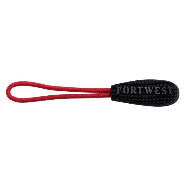 Portwest Red Replaceable Zip Pullers 