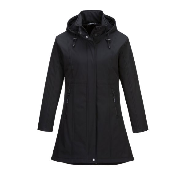 Portwest Black Carla Women's Softshell Jacket (3L) 