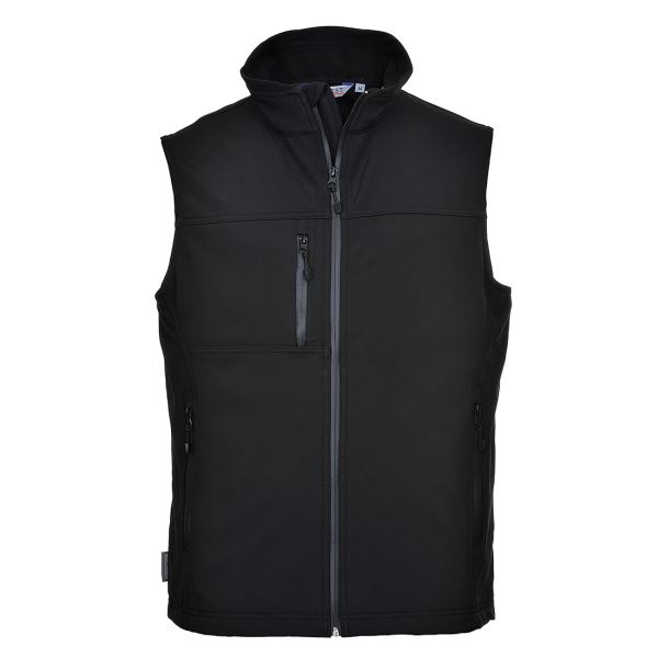 Portwest Black Softshell Bodywarmer (3L) 