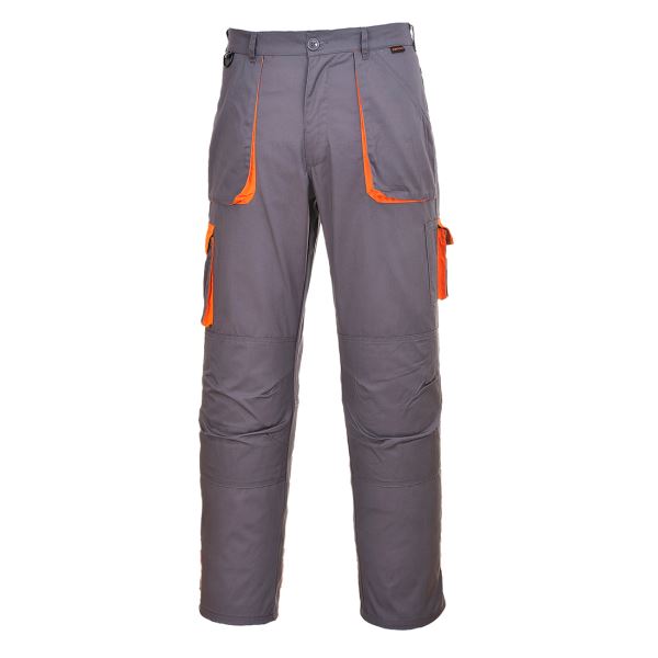 Portwest Grey Tall Portwest Texo Contrast Trousers 